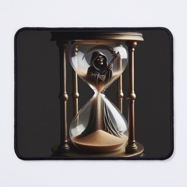 Item preview, Grim Reaper in a Glass Time Clock designed and sold by HippieFarms11.