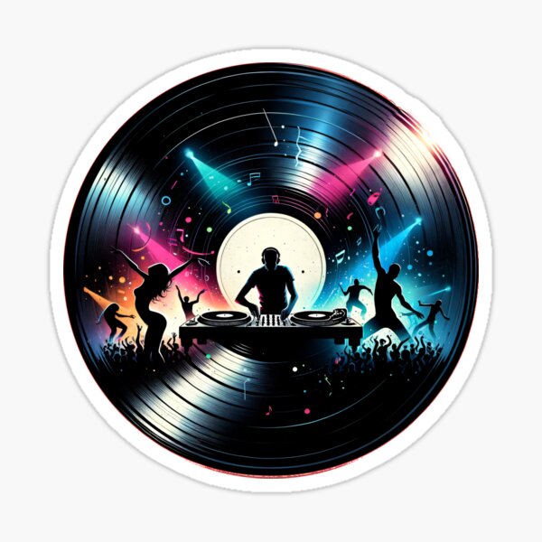 Item preview, Galactic Groove: A Vinyl Universe. Cosmic Spin: DJ Nightlife.  designed and sold by leyfinder.