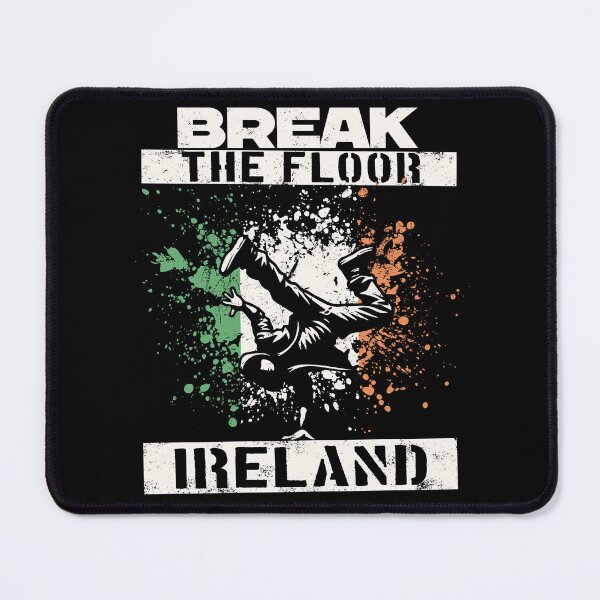 Item preview, Break the floor Breaking bboy spray paint Flag Ireland designed and sold by MeringueMango.