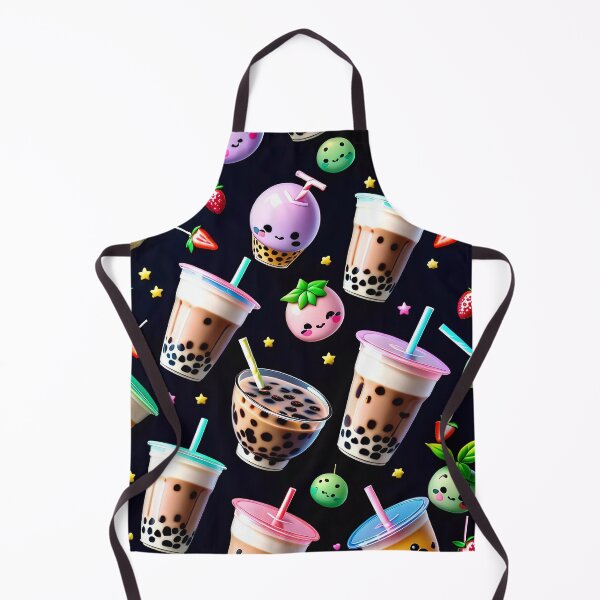 Artikelvorschau, Kawaii Bubble Boba Tea Pattern entworfen und verkauft von TheArtOfPat.