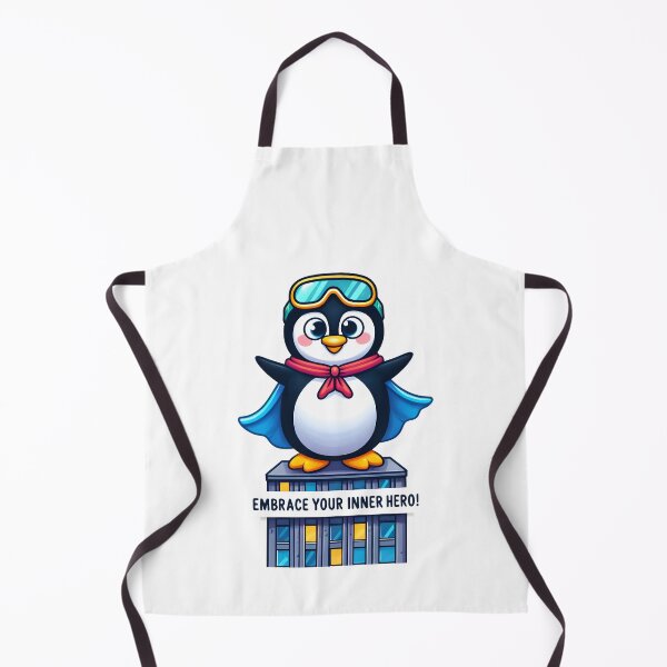 Item preview, Hero Penguin: Embracing Inner Heroism designed and sold by AI-Only Creations.