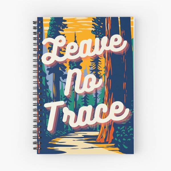 Item preview, Retro Leave No Trace National Parks Graphic designed and sold by KWZCreates.