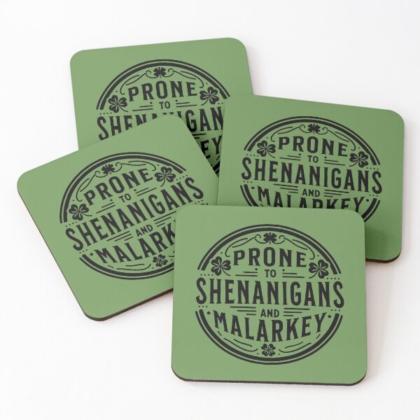Item preview,  Prone to shenanigans and malarkey funny st patricks day designed and sold by ChromaticBlend.