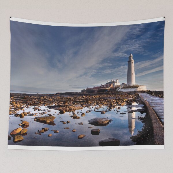 Item preview, St Mary's Island in winter sunshine designed and sold by Violaman.