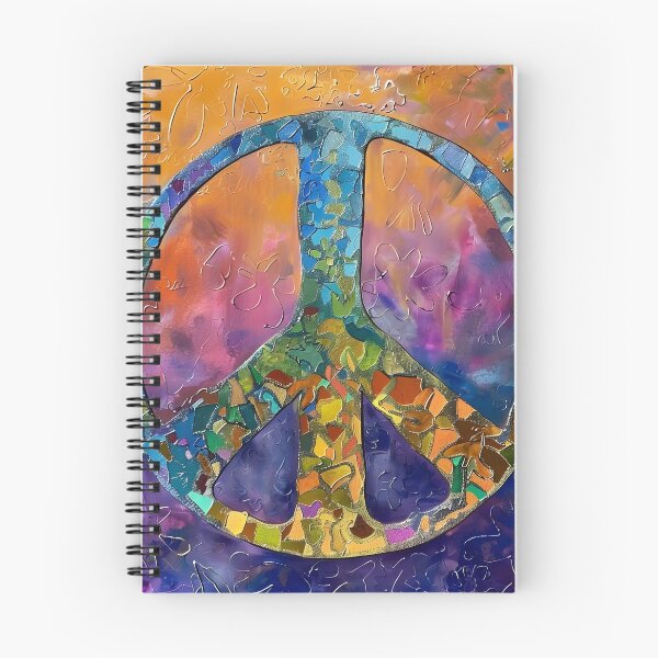Item preview, Colorful painted abstract peace sign designed and sold by dcrc.