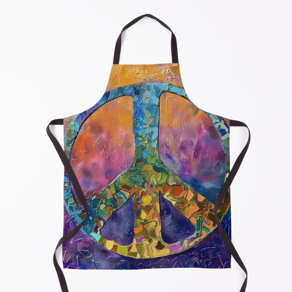 Item preview, Colorful painted abstract peace sign designed and sold by dcrc.