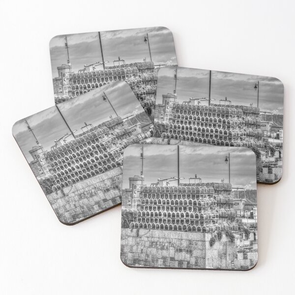 Item preview, Lobster Pots Newquay Harbor Cornwall designed and sold by Londonimages.
