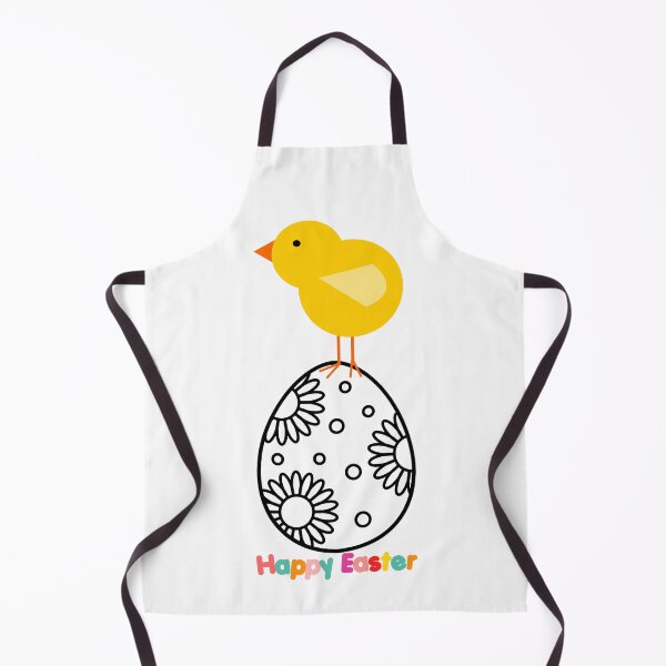 Item preview, Happy Easter from the yellow chicken standing on an Easter egg. designed and sold by esao.
