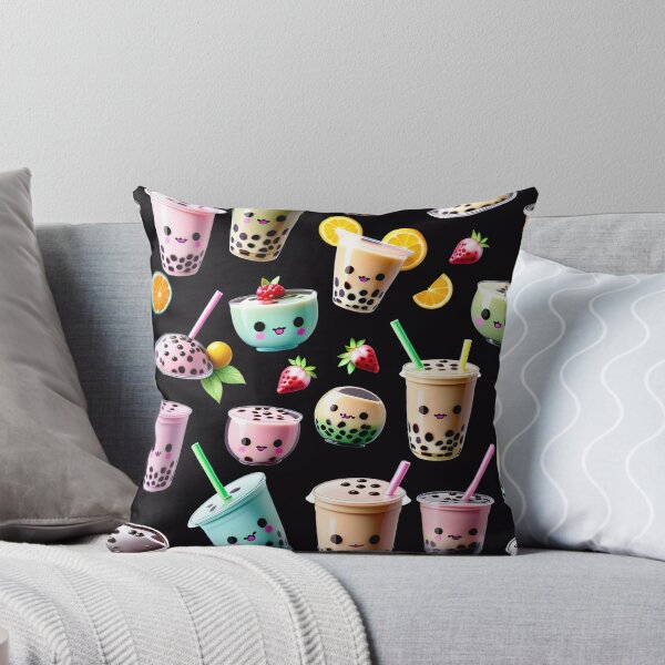 Item preview, Kawaii Bubble Boba Tea Pattern designed and sold by TheArtOfPat.