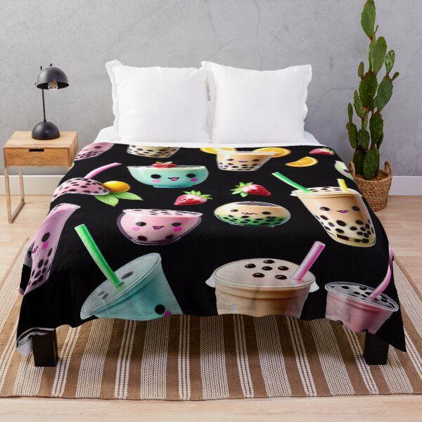 Artikelvorschau, Kawaii Bubble Boba Tea Pattern entworfen und verkauft von TheArtOfPat.