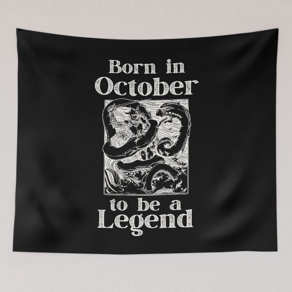 Item preview, Born in October to be a Legend - Creamy Legendary fight designed and sold by Weknes.