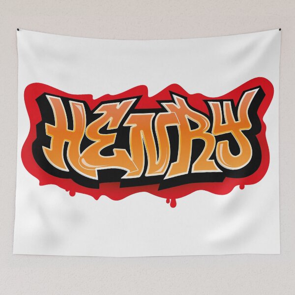 Item preview, Henry name graffiti style designed and sold by 0ut0fSpace.