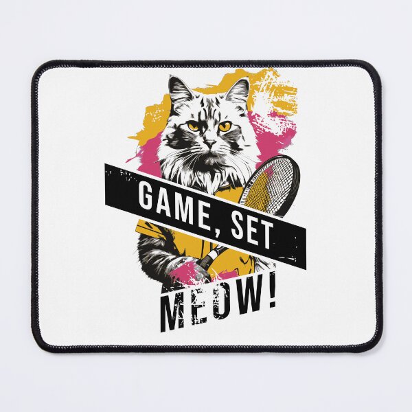 Item preview, Game Set Meow, Tennis Cat designed and sold by KaiLabsArt.