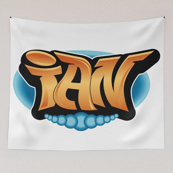 Item preview, Ian name graffiti style designed and sold by 0ut0fSpace.