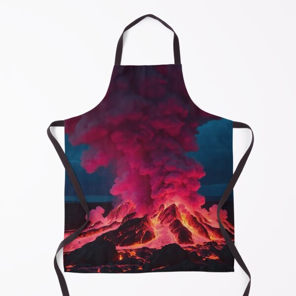 Item preview, Vapor rosa saliendo de un volcán en erupción designed and sold by SassyArtistry.