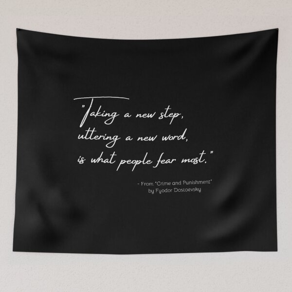 Item preview, A Quote about the Humankind from "Crime and Punishment" by Fyodor Dostoevsky designed and sold by Poemit.