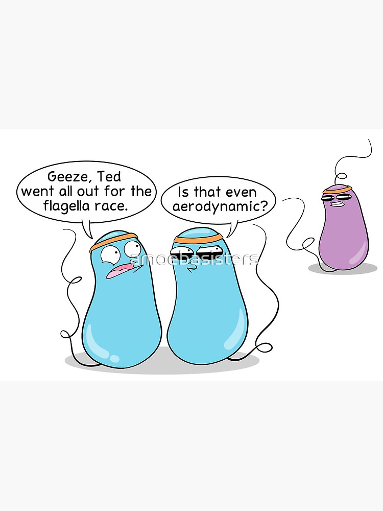Thumbnail 2 of 2, Greeting Card, Flagella Fitness designed and sold by amoebasisters.