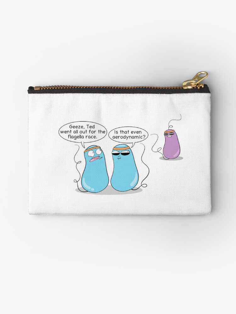 Thumbnail 1 of 4, Zipper Pouch, Flagella Fitness designed and sold by amoebasisters.