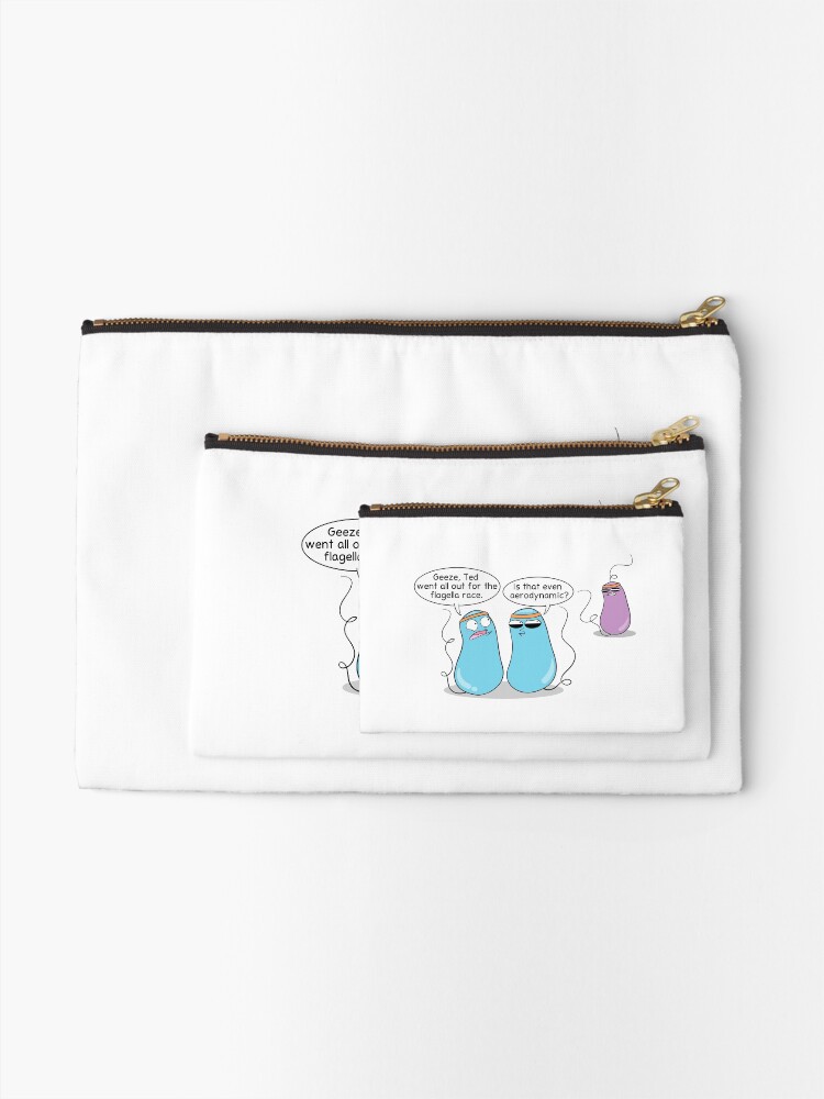 Thumbnail 2 of 4, Zipper Pouch, Flagella Fitness designed and sold by amoebasisters.