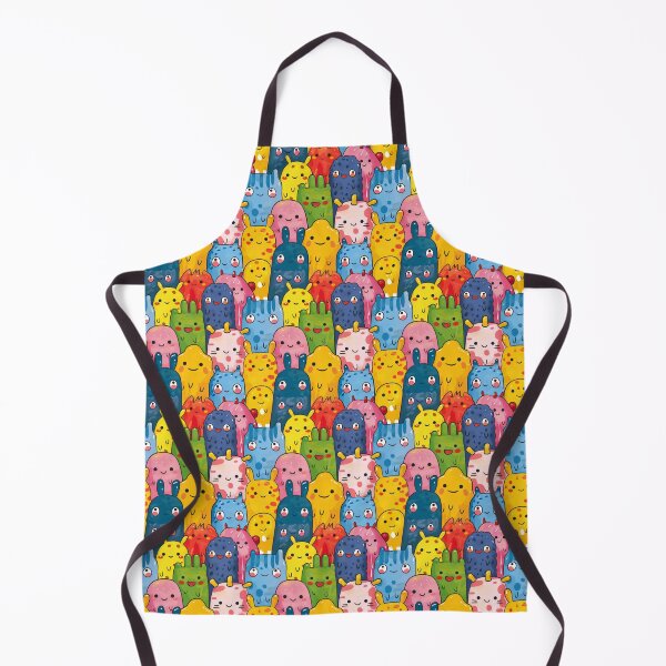 Item preview, Vibrant Monster Buddies Crowd Illustration designed and sold by PICbyFemke.