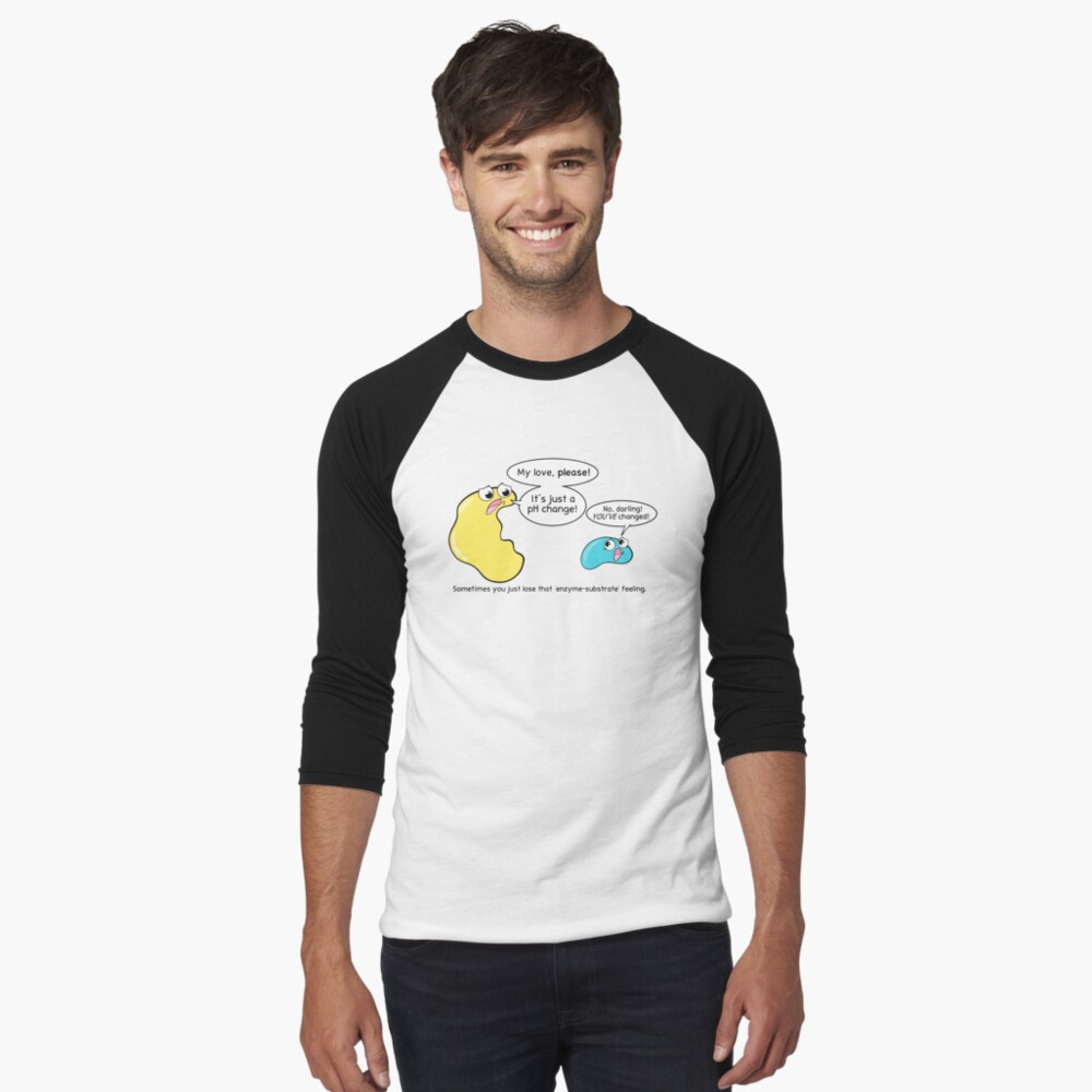 Item preview, Baseball ¾ Sleeve T-Shirt designed and sold by amoebasisters.