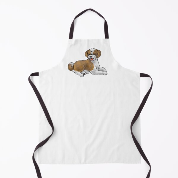 Item preview, Aussiedoodle - Brown and White designed and sold by Jennifer Stolzer.