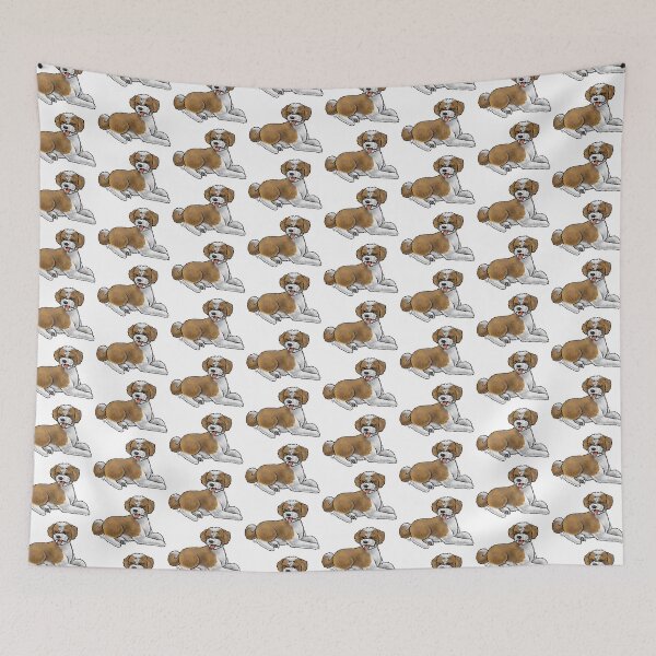Item preview, Aussiedoodle - Brown and White designed and sold by Jennifer Stolzer.