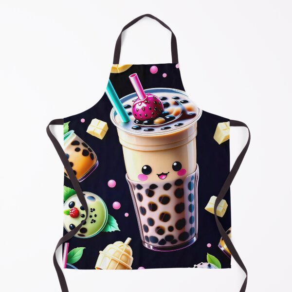 Artikelvorschau, Kawaii Bubble Boba Tea Pattern entworfen und verkauft von TheArtOfPat.