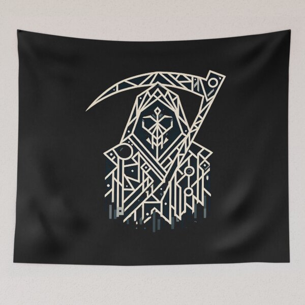 Item preview, Grim Reaper in Geometric Shapes and Patterns designed and sold by HippieFarms11.