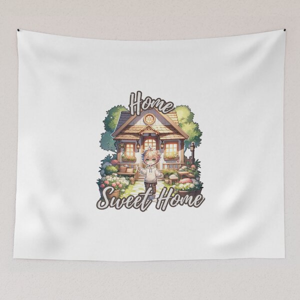 Item preview, Home Sweet Home House Cabin  and Person Waving designed and sold by kylmllr101684.