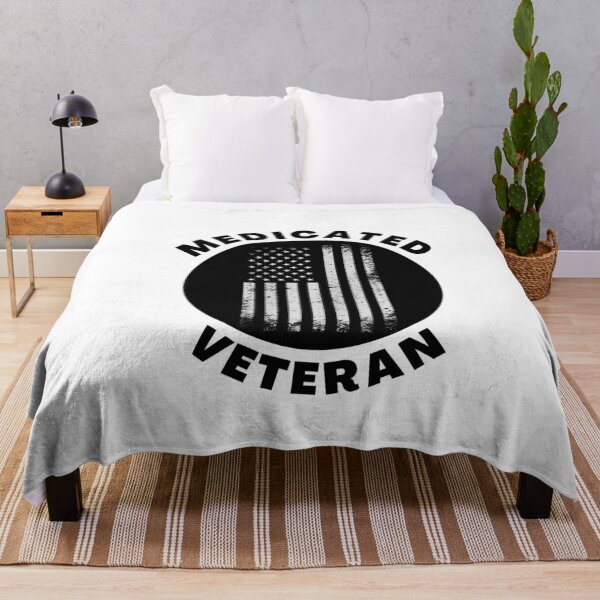 Item preview, Medicated Veteran Military Humor Funny Medicine Quote designed and sold by SharpThreadZ.