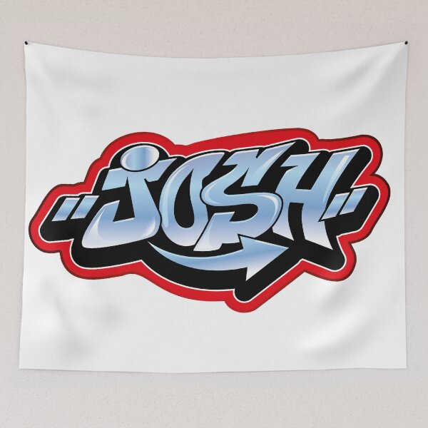 Item preview, Josh name graffiti style designed and sold by 0ut0fSpace.