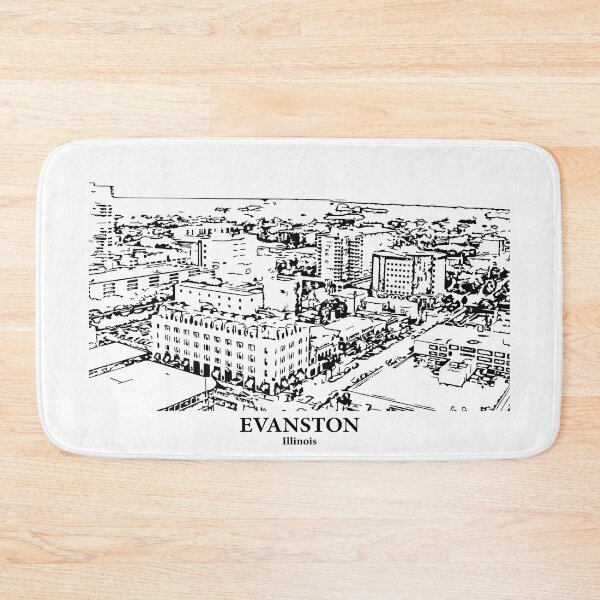 Item preview, Evanston - Illinois designed and sold by Lakeric Cityscapes.