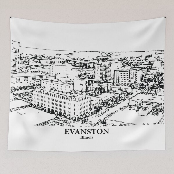 Item preview, Evanston - Illinois designed and sold by Lakeric Cityscapes.