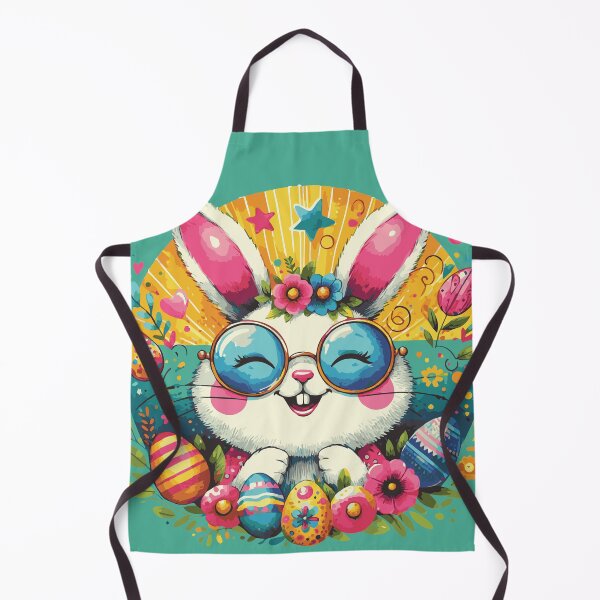 Item preview, Happy Easter Groovy Retro Bunny designed and sold by heartsake.
