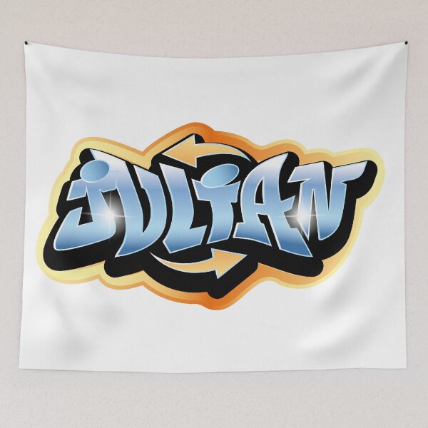 Item preview, Julian name graffiti style designed and sold by 0ut0fSpace.