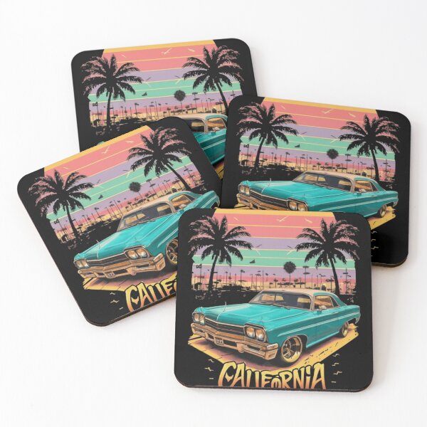 Item preview, California Dreamin': A Black Chevy Impala Lowrider 3D Printed T-Shirt Graphic designed and sold by Elpico11.
