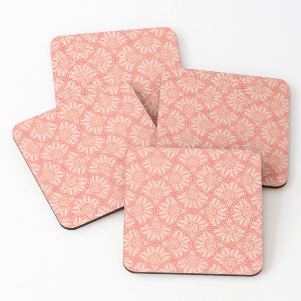 Item preview, Peaches and Cream Dot Mandala Mirrored Scallop designed and sold by Triplicate Limited.
