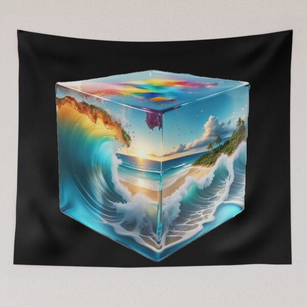 Item preview, Oceanside Cubism One designed and sold by BeeTheArtCo.