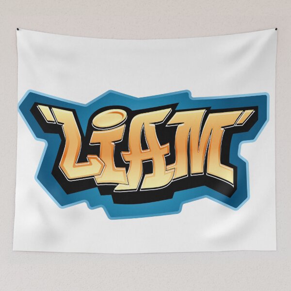 Item preview, Liam name graffiti style designed and sold by 0ut0fSpace.