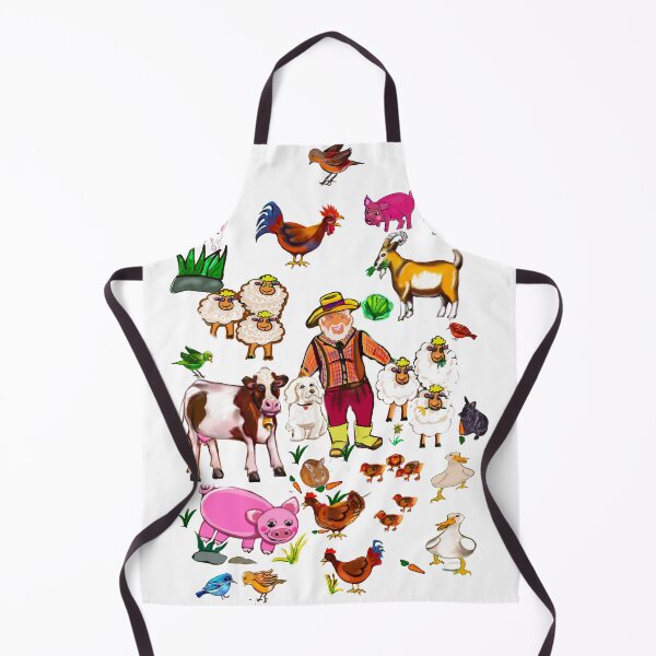 Item preview, Cute Animals - Farmer on farm with dog, cow, duck, sheep,chickens,rabbits, pig,birds designed and sold by Artonmytee.