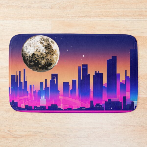 Item preview, Neon Crumpet Moonrise Over City designed and sold by LionBrew.