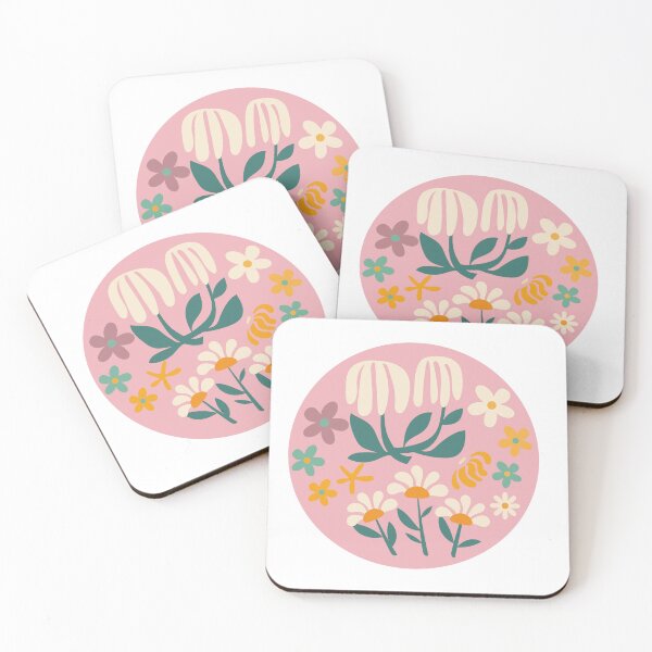 Item preview, Retro flowers and modernistic twist designed and sold by BritishDelights.
