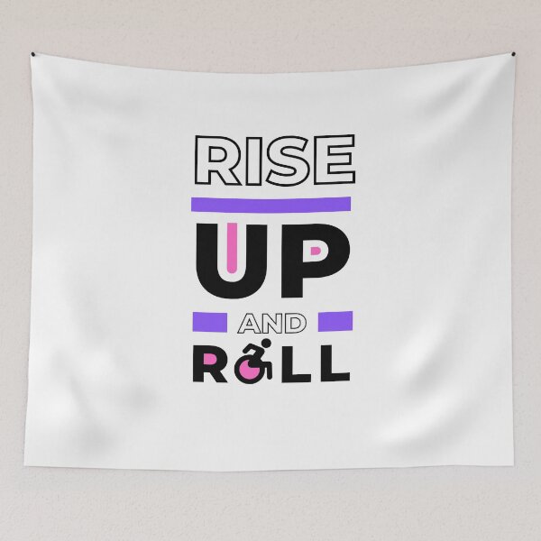 Item preview, Rise up and Roll (light background), for Wheelchair users. designed and sold by It's Wheelie Cool.