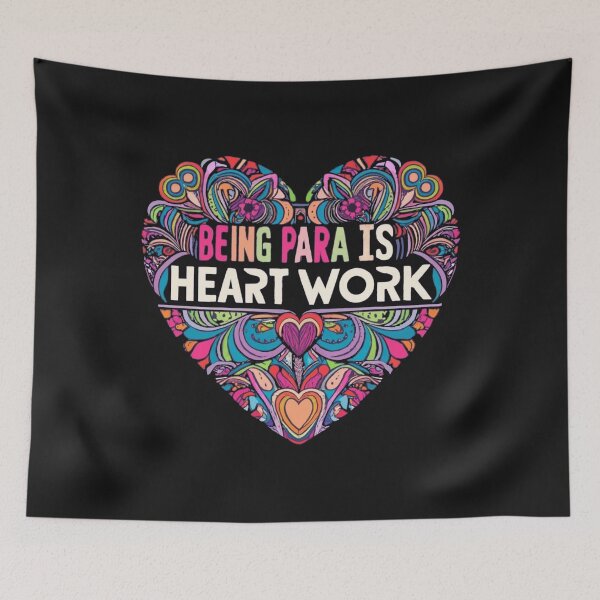 Item preview, Being Para is Heart Work in the style of a vibrant psychedelic heart designed and sold by Pawel Oska.