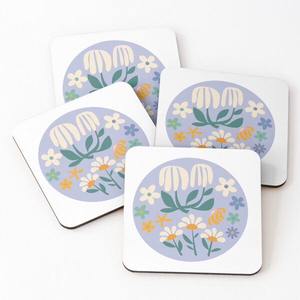 Item preview, Retro flowers and modernistic twist designed and sold by BritishDelights.