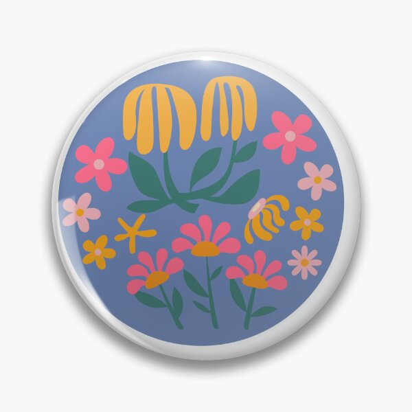 Item preview, Retro flowers and modernistic twist designed and sold by BritishDelights.