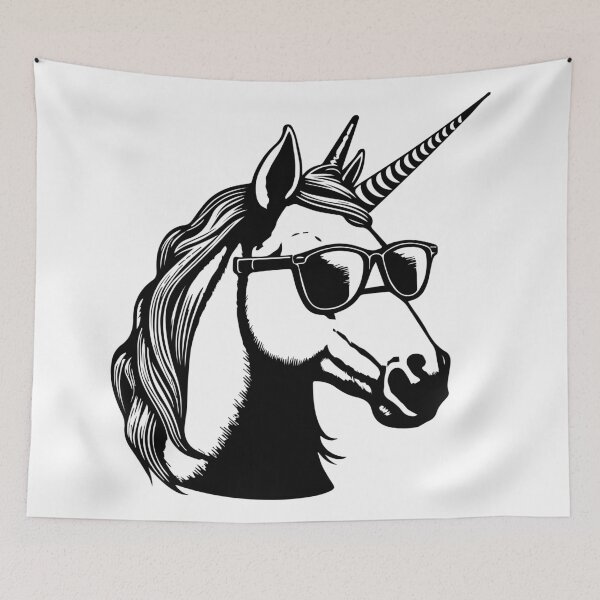 Item preview,  Unicorn retro, retro unicorn, with gradient designed and sold by badbug.