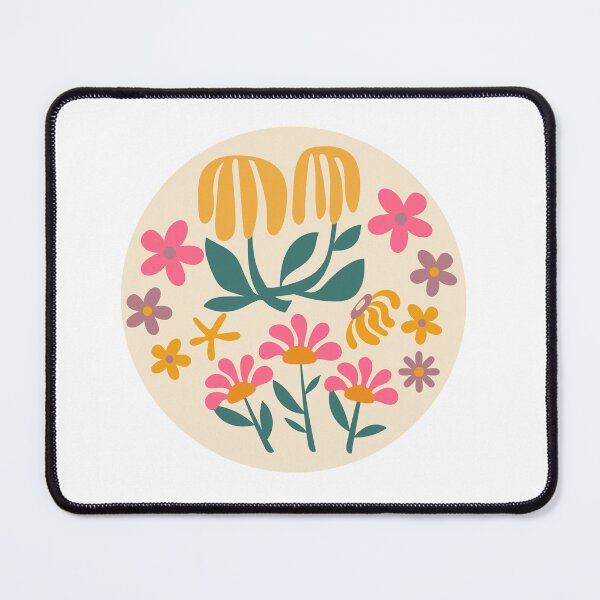 Item preview, Retro flowers and modernistic twist designed and sold by BritishDelights.