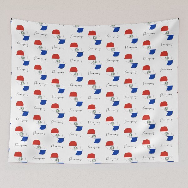 Item preview, Paraguay Country Map and Flag South America designed and sold by dk-design85.